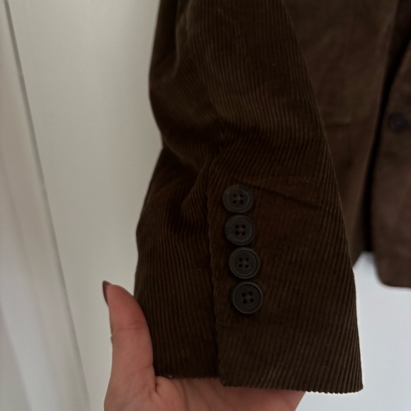 Chocolate brown corduroy blazer - Picture 5 of 8